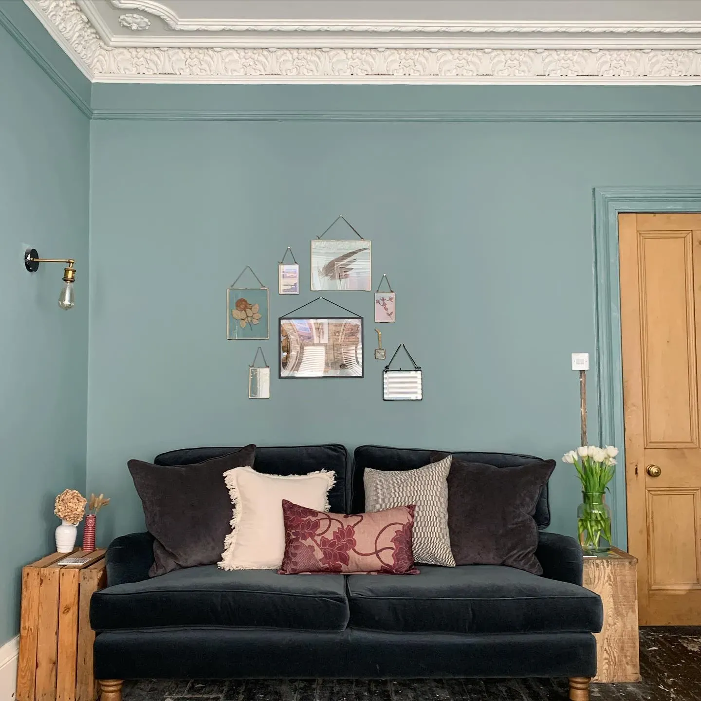 Farrow and Ball Oval Room Blue living room inspiration