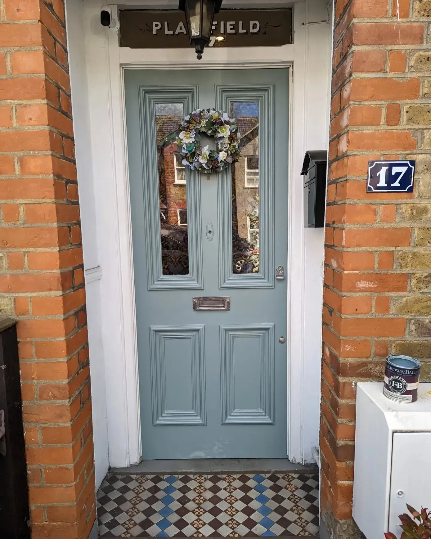 Oval Room Blue front door paint review
