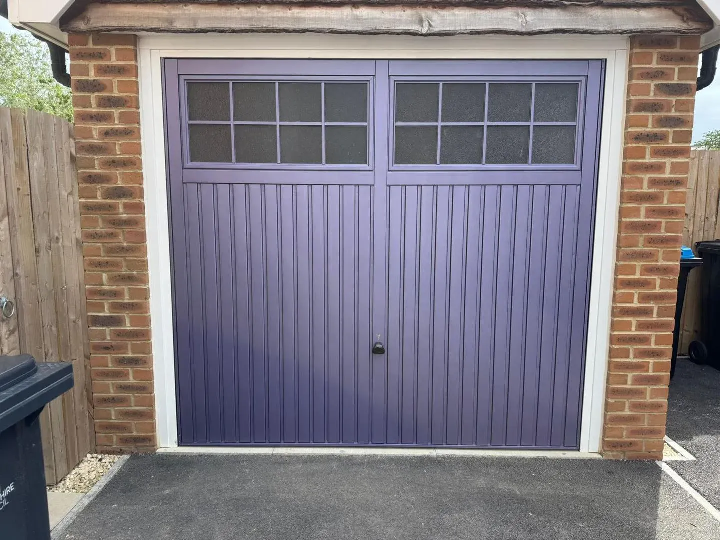 RAL 4012 garage door 