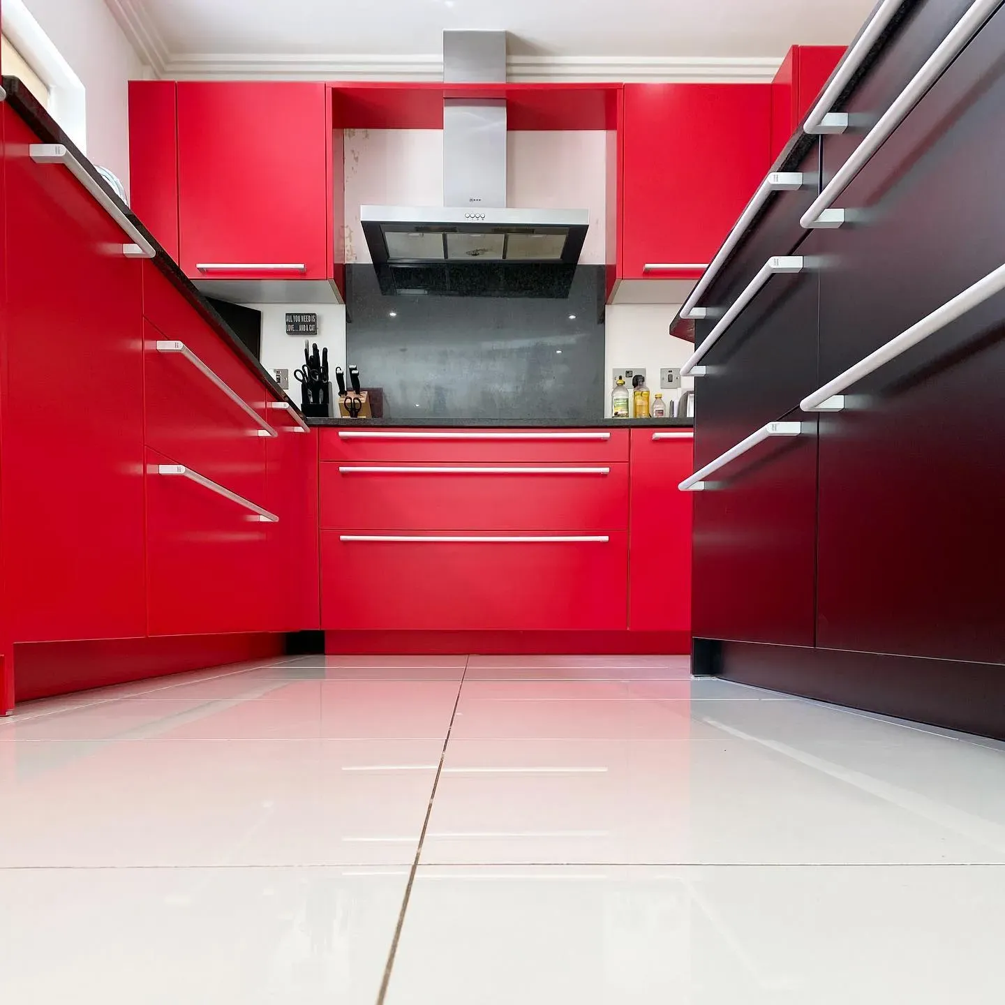 Dulux Pepper Red kitchen cabinets color