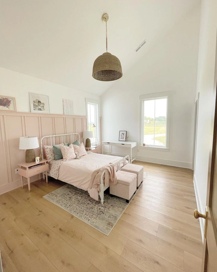 Sw pink shadow boho bedroom