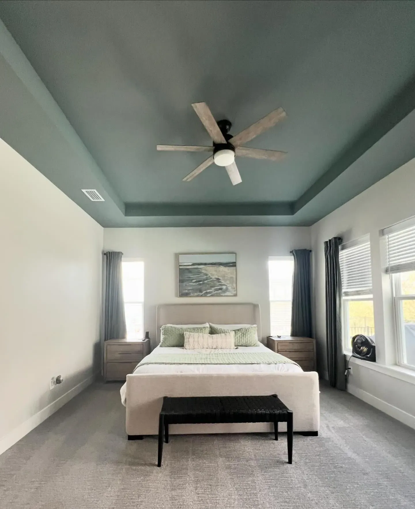 Sherwin Williams Portsmouth bedroom ceiling