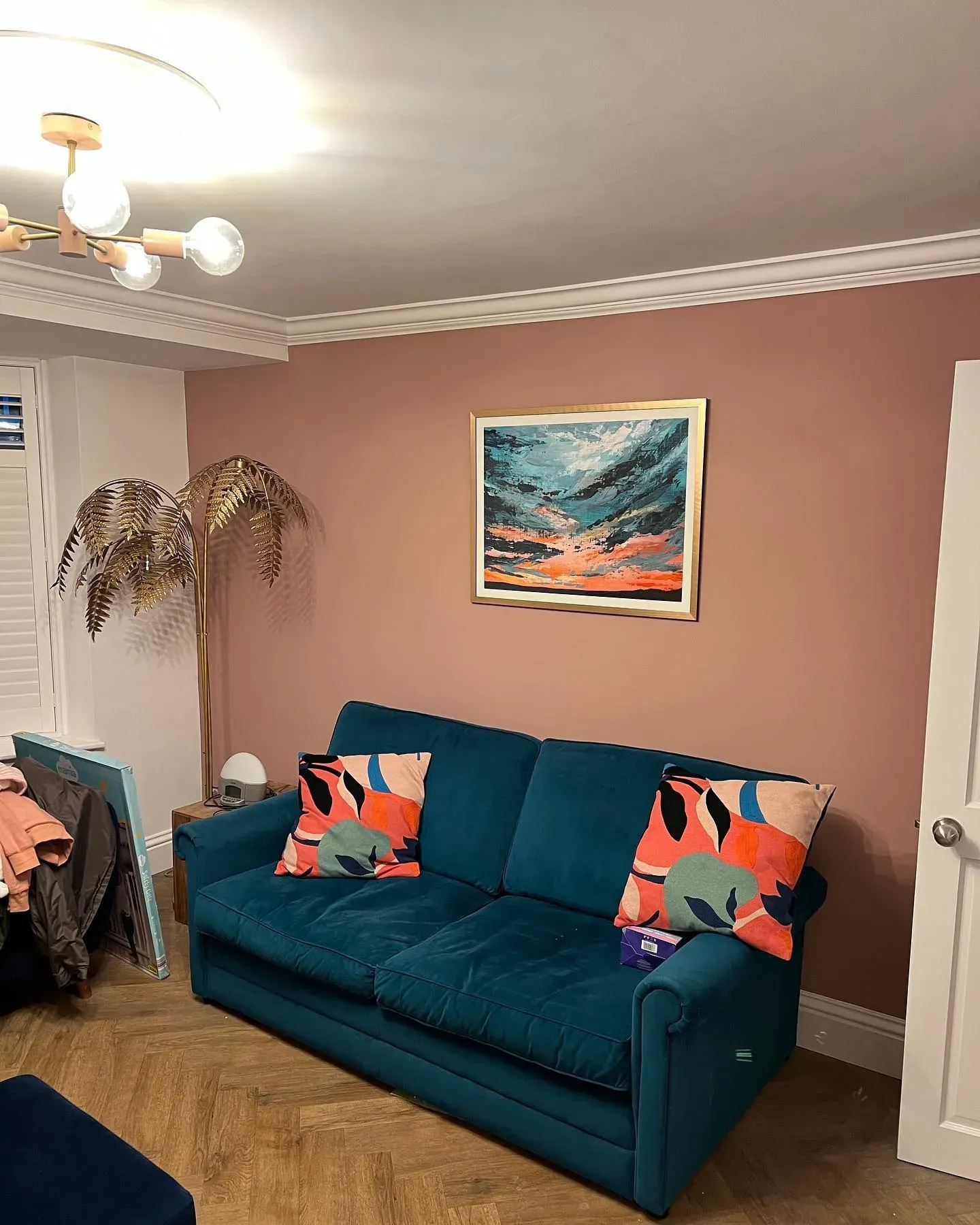 Dulux 10YR 37/143 living room accent wall
