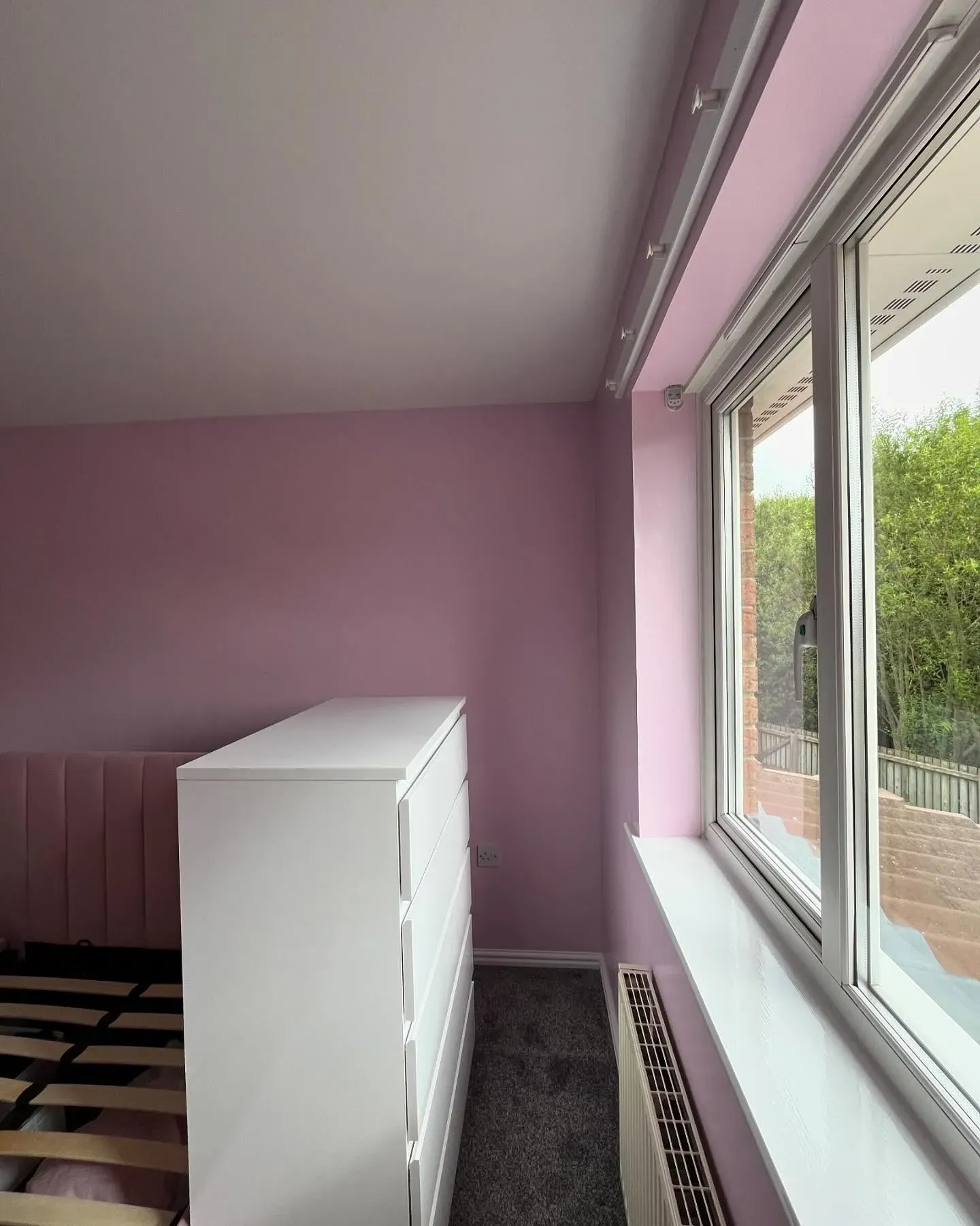 Dulux Pretty Pink bedroom color