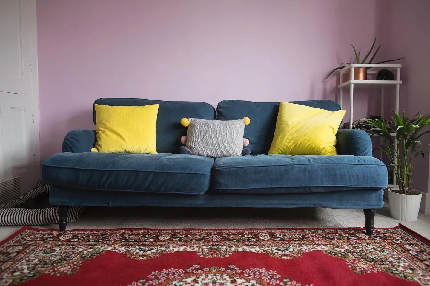 Dulux Pretty Pink living room color