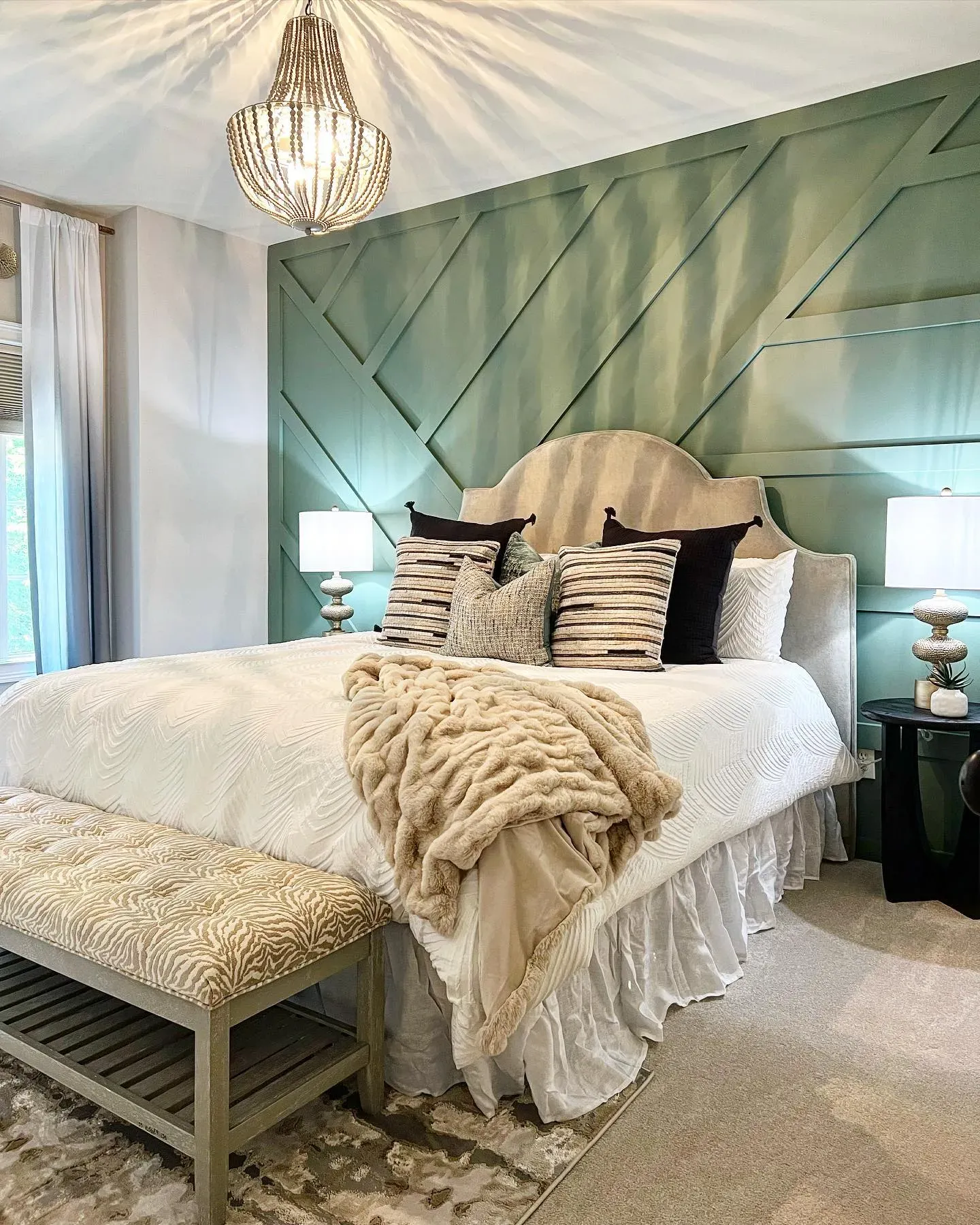 SW Privilege Green bedroom accent wall review