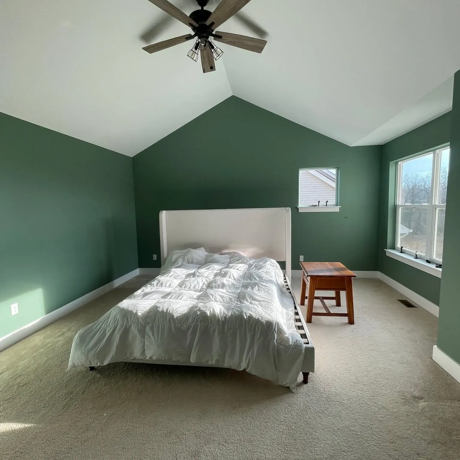 Sherwin Williams Privilege Green bedroom color review
