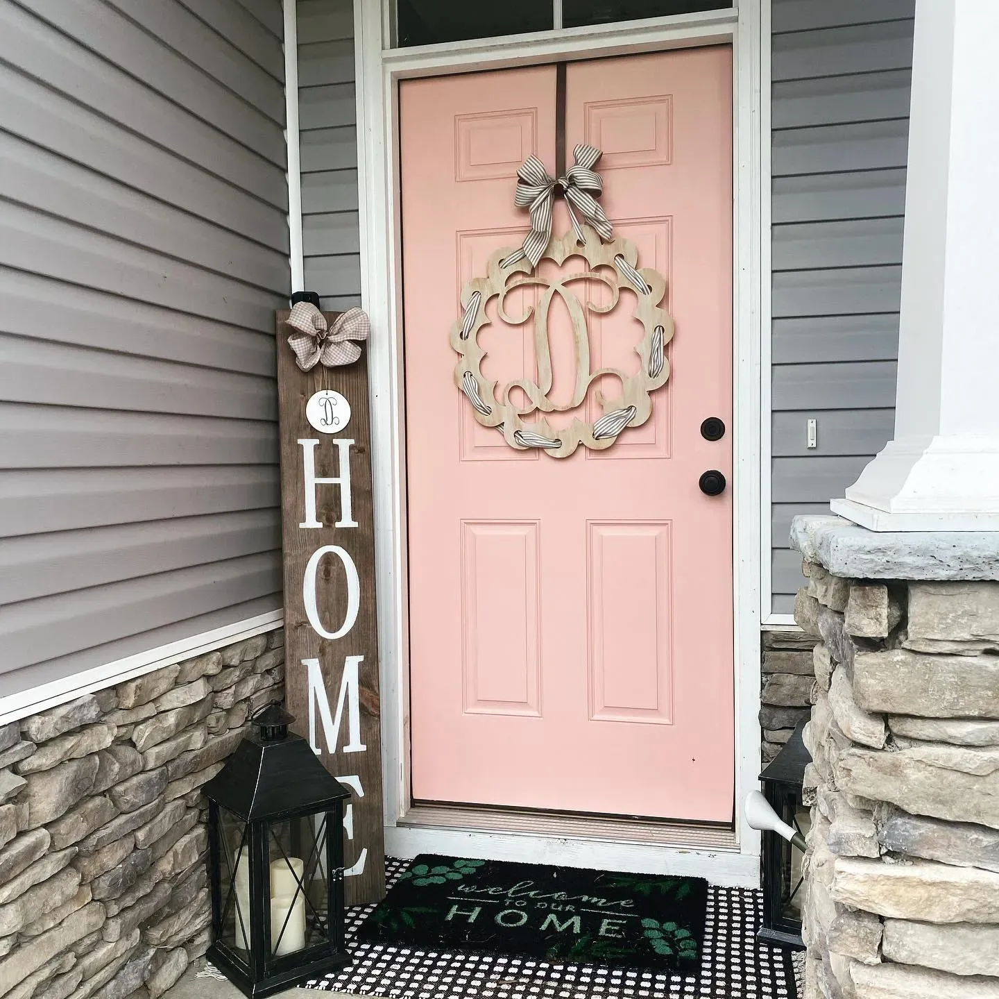 Sherwin Williams Rachel Pink front door color review
