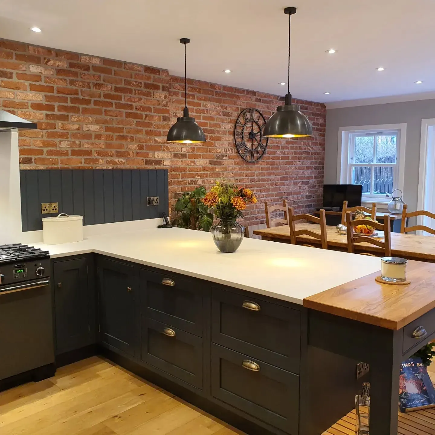 Farrow and Ball Railings boho kitchen cabinets paint review