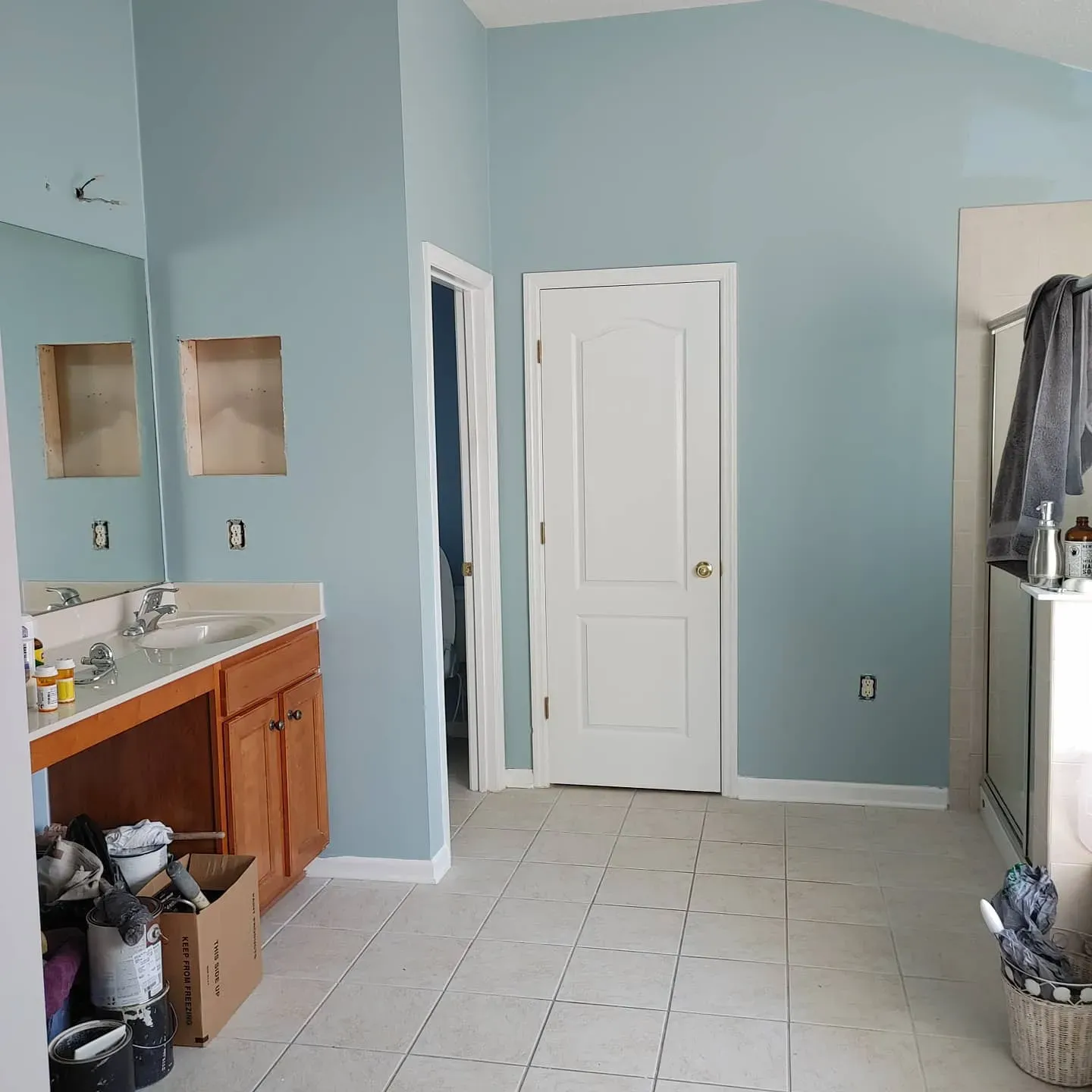 SW Rain bathroom color review