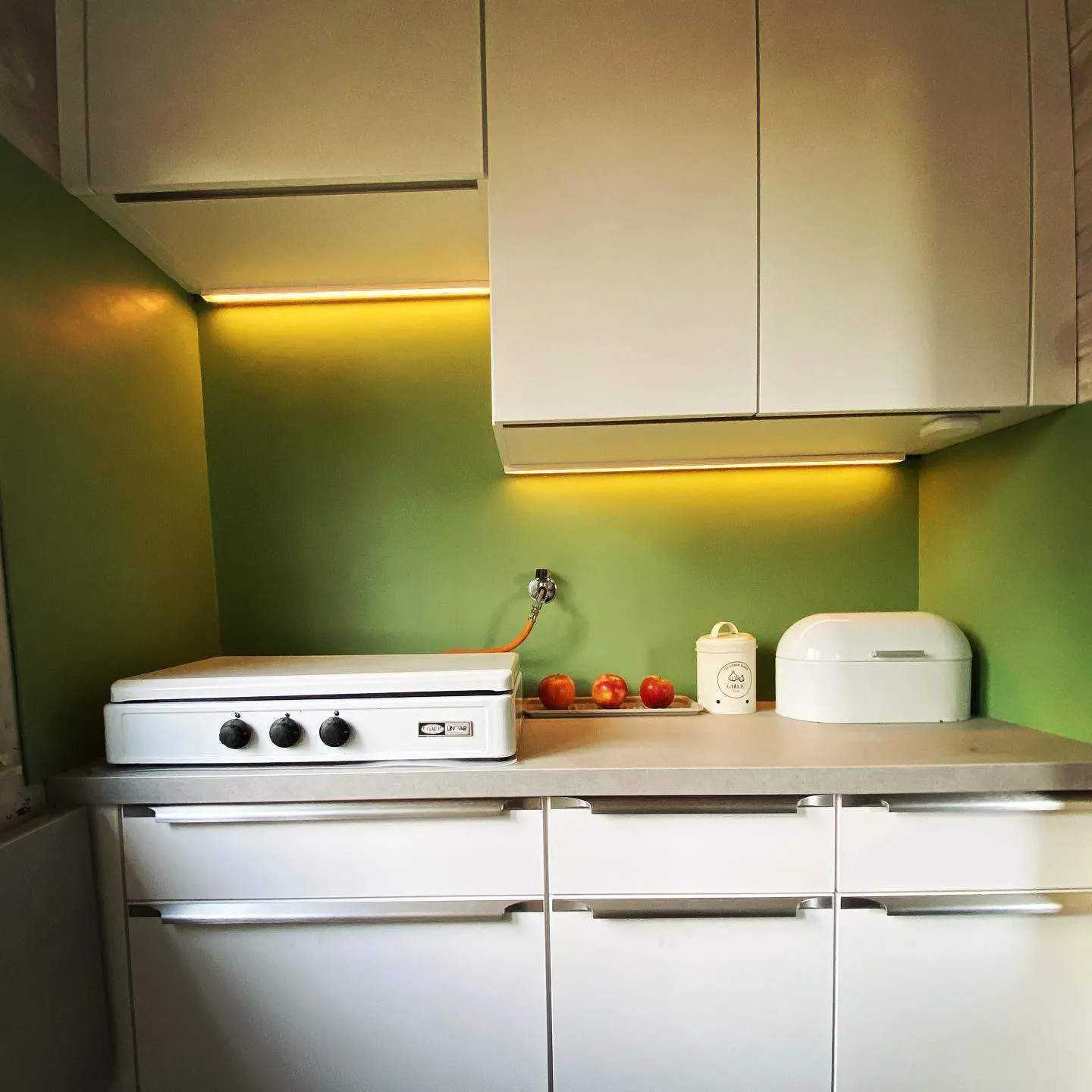 Kitchen splashblack RAL 6021 Pale Green review