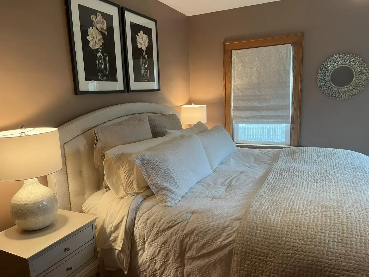 Sherwin Williams Redend Point bedroom interior