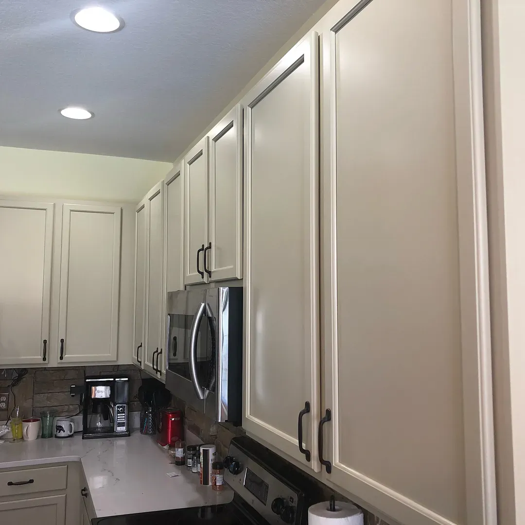 SW 6149 kitchen cabinets color review