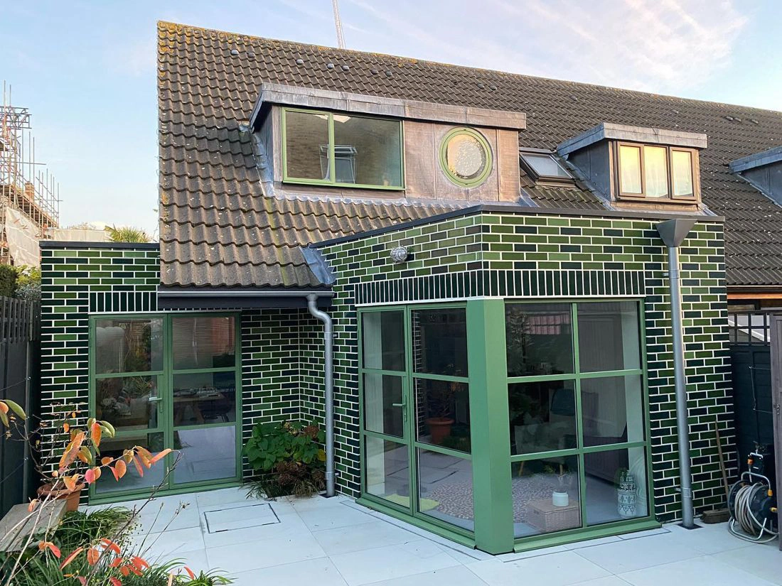 RAL Classic  Reseda green RAL 6011 windows