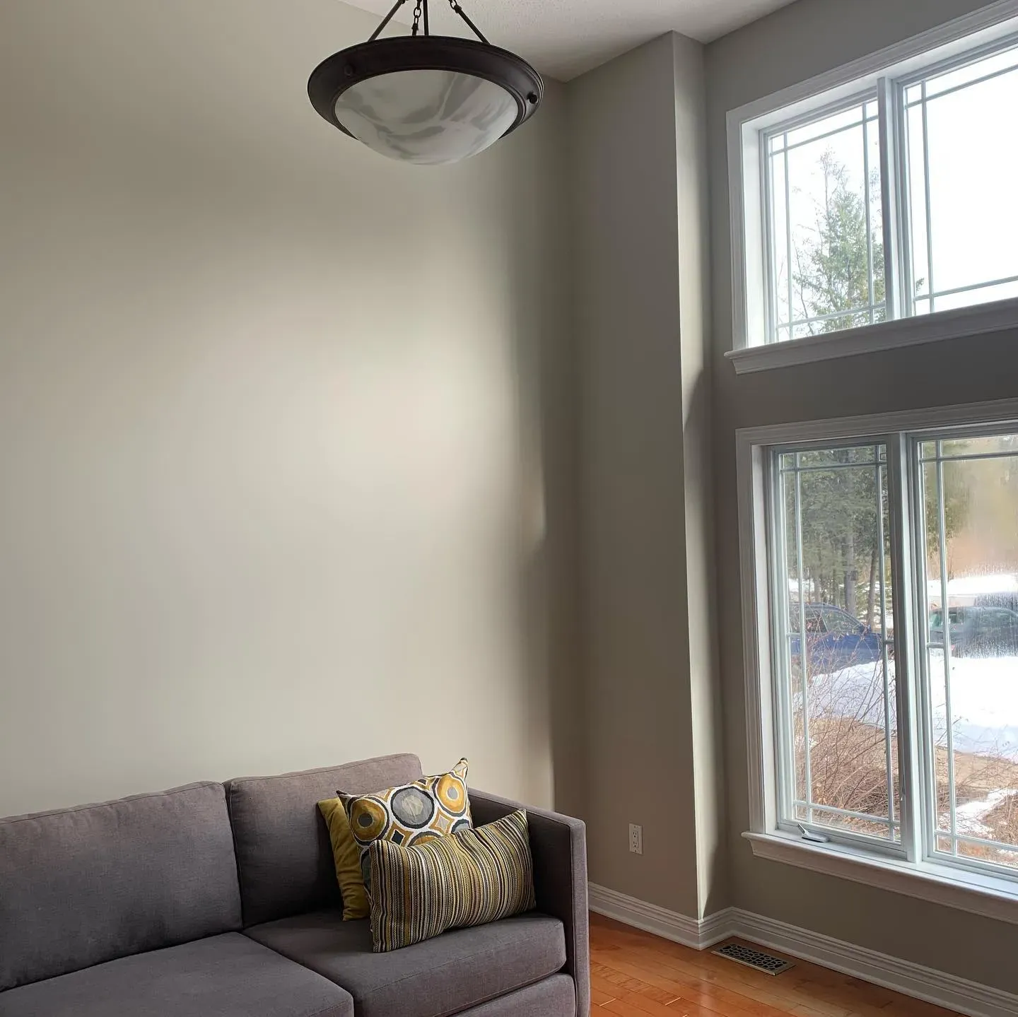 Revere Pewter minimalist living room color