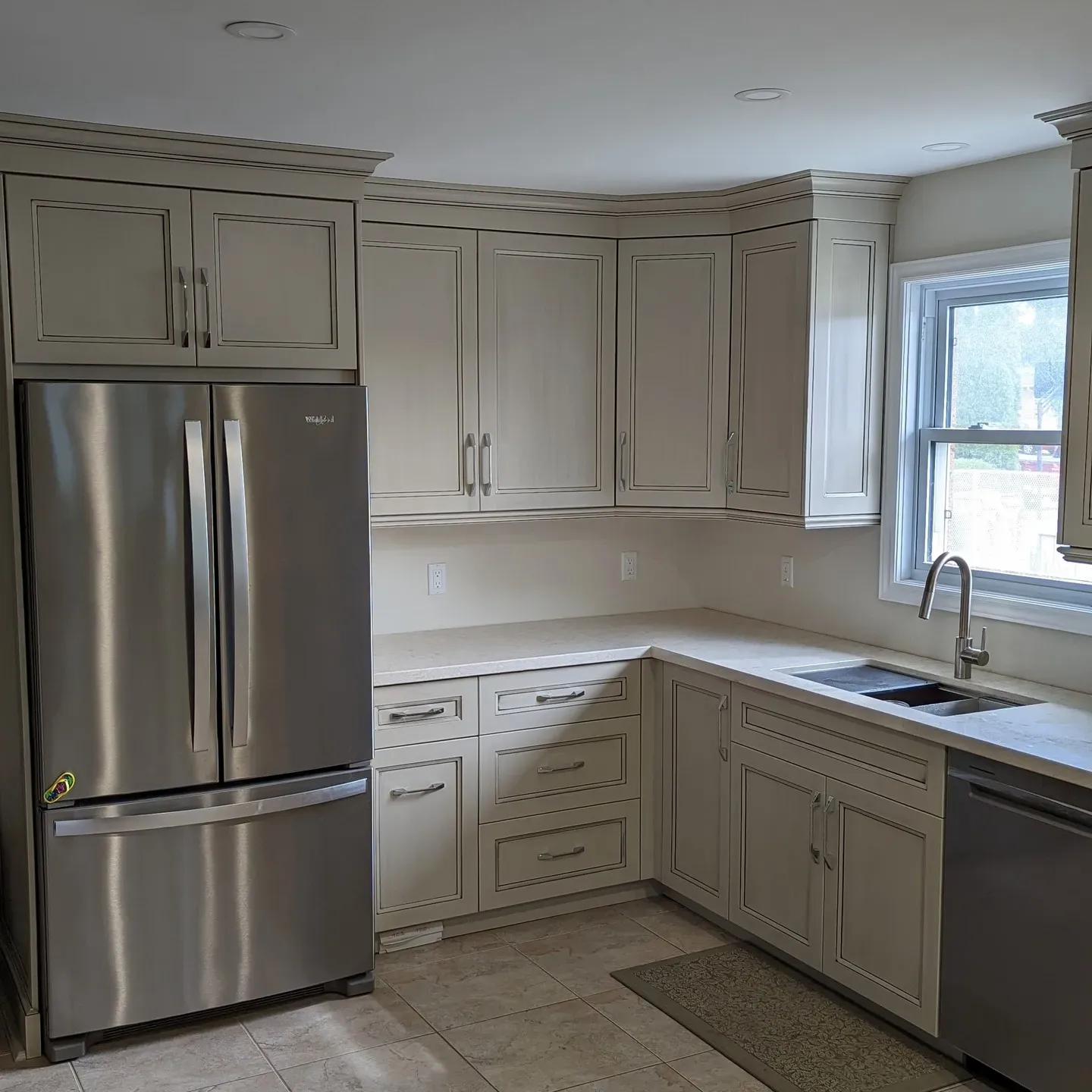 Benjamin Moore Revere Pewter kitchen cabinets 