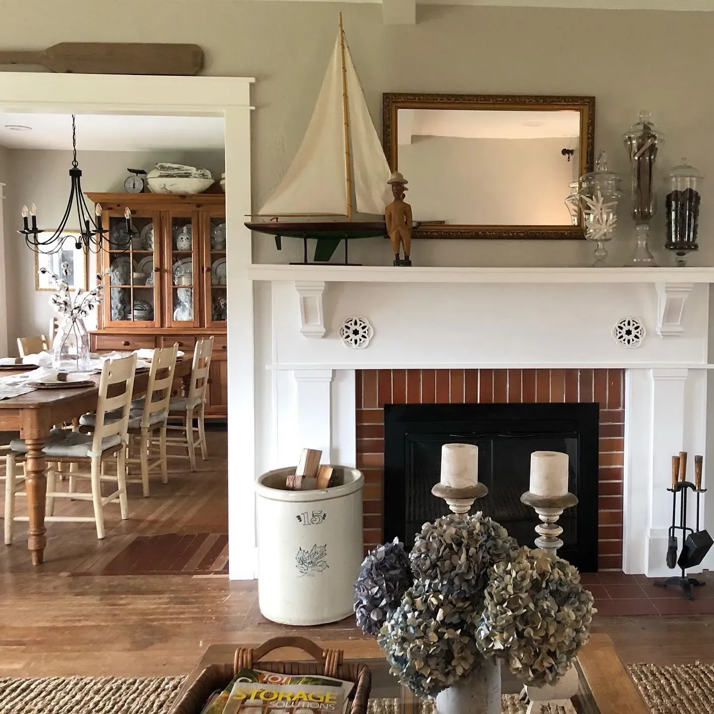 Revere Pewter cozy living room interior