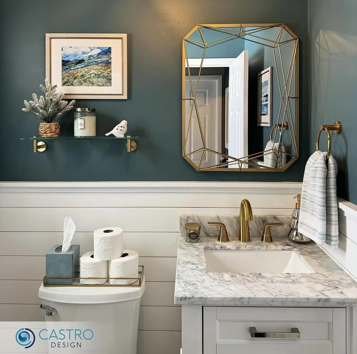 SW Riverway bathroom color review