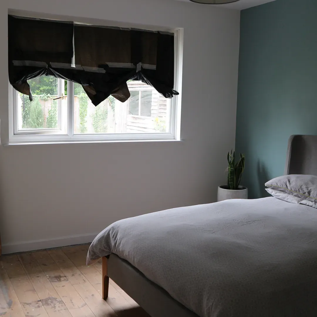 Dulux Fresh Foliage bedroom accent wall