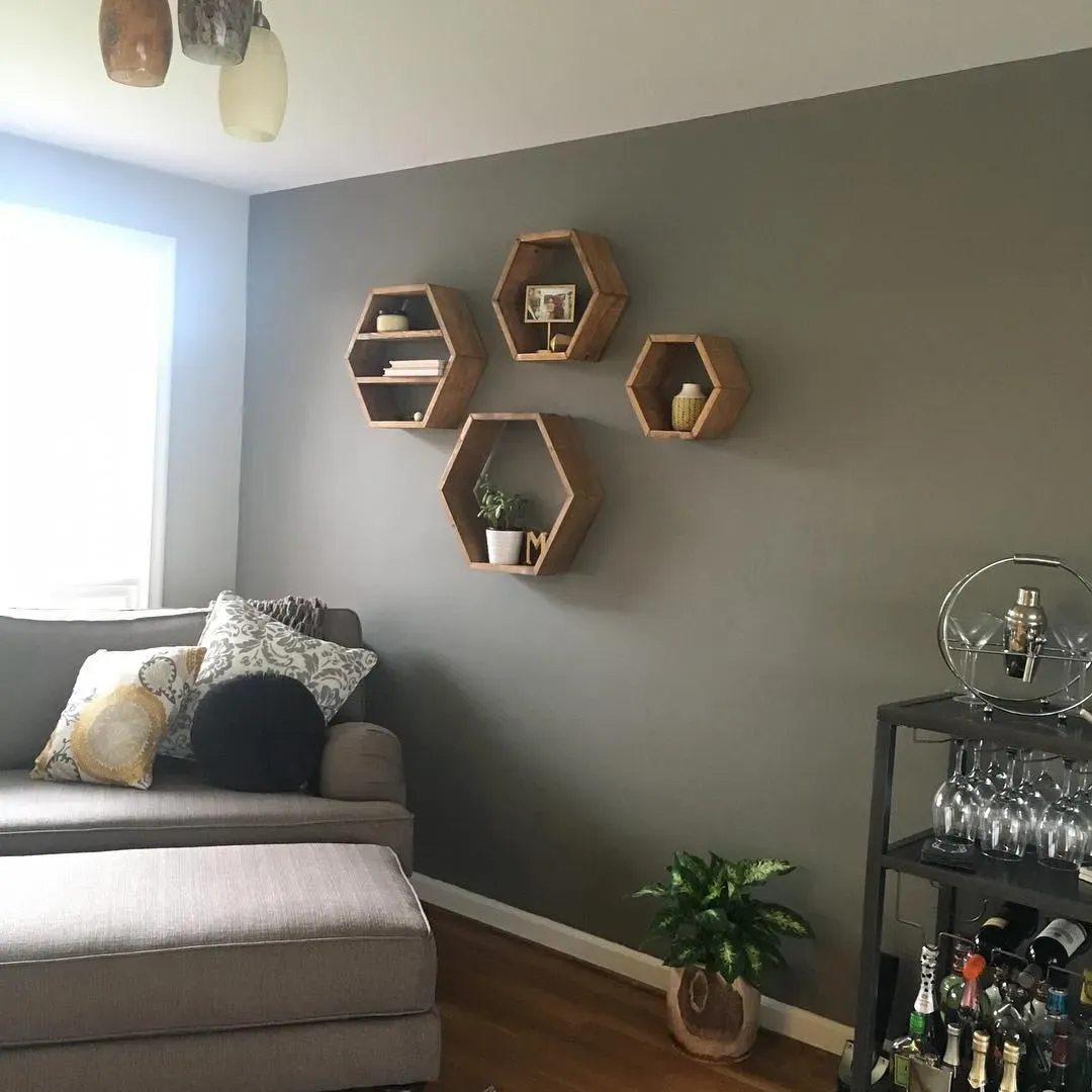 SW Dovetail living room accent wall