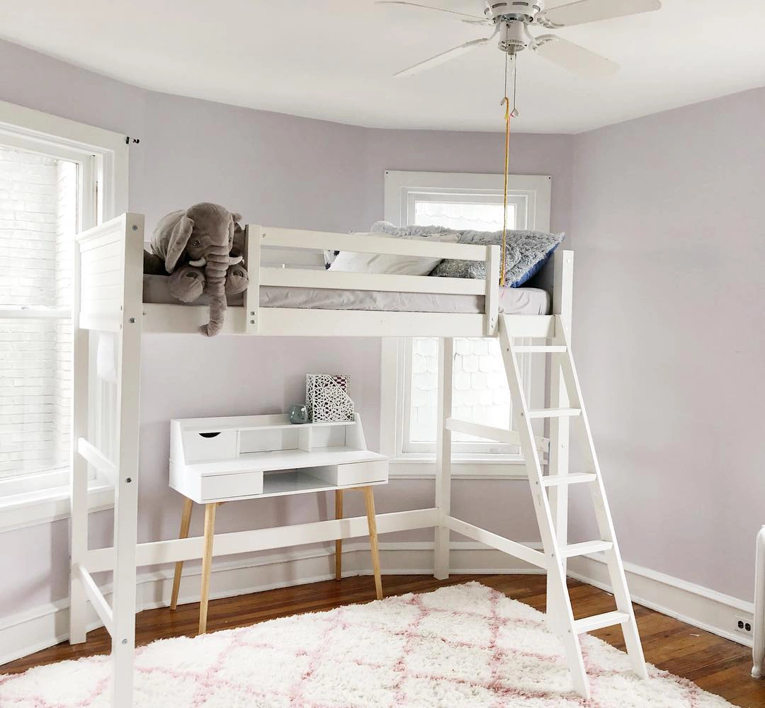 Light purple Silver Peony in kids room review