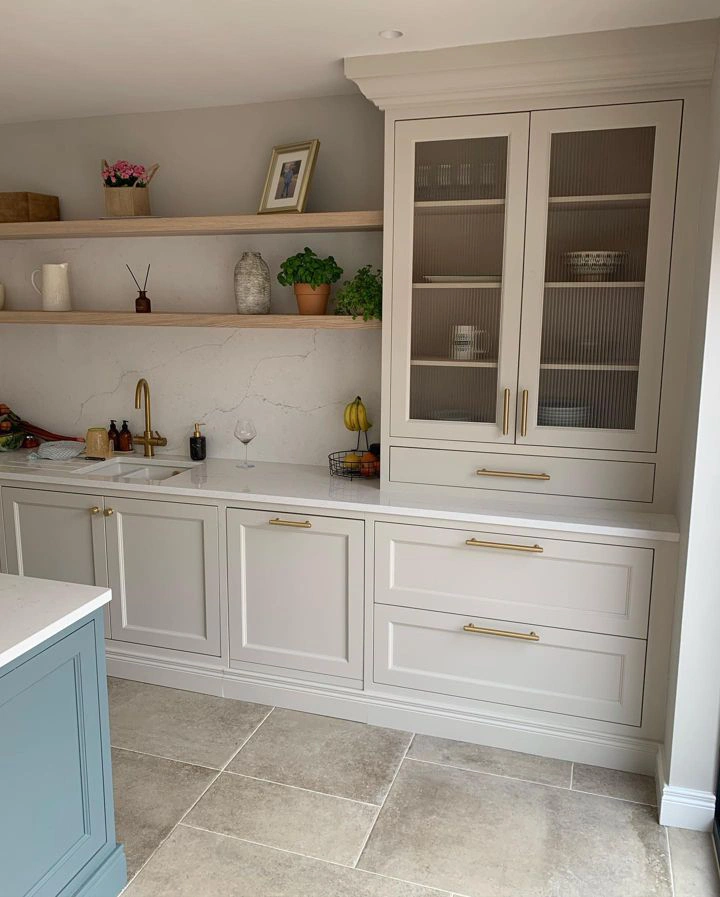 Farrow and Ball Skimming Stone 241 kitchen cabinets