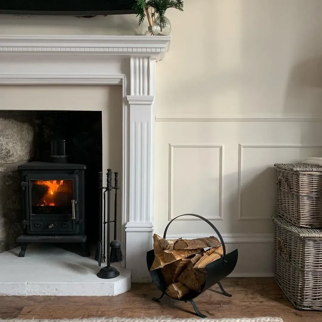 Farrow and Ball 2004 living room fireplace color