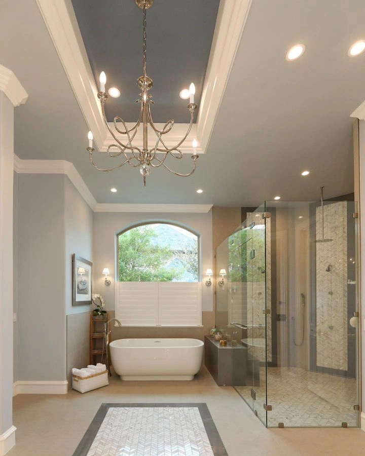 Luxury bathroom Sherwin Williams North Star review