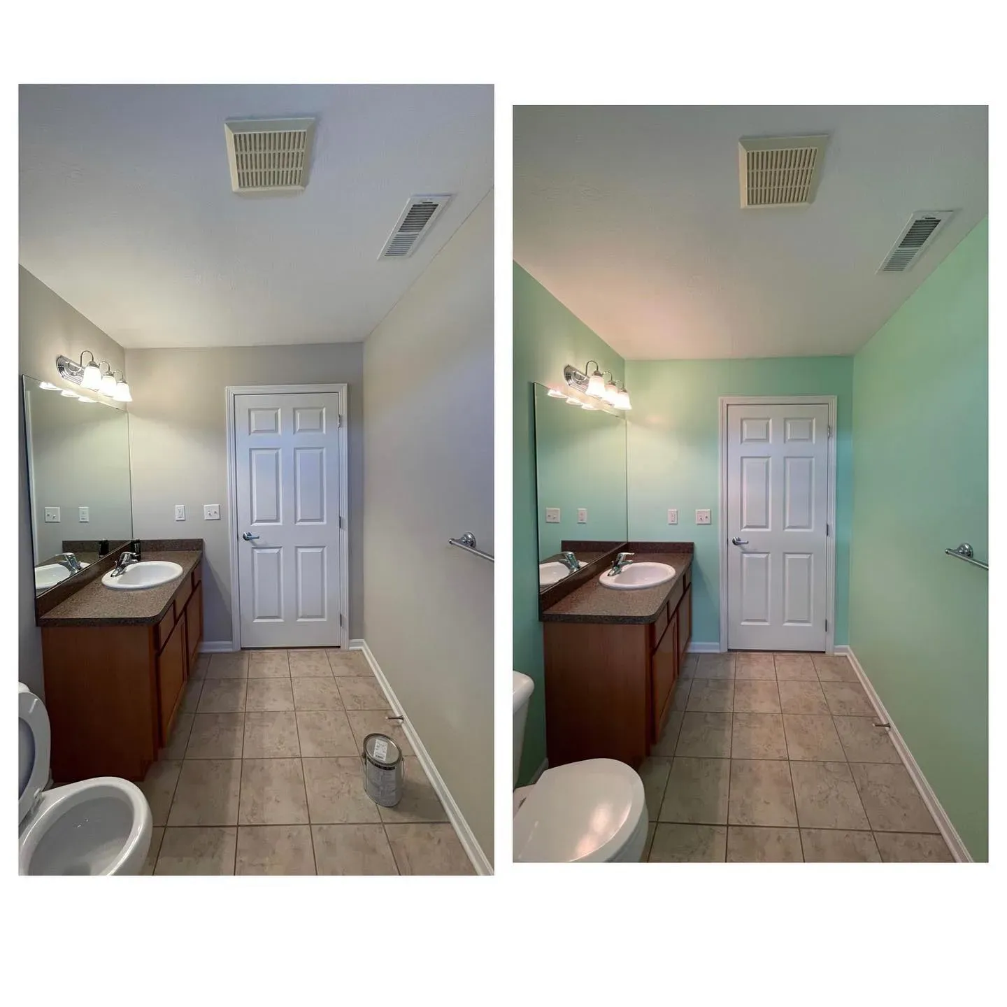 SW Spirited Green bathroom color