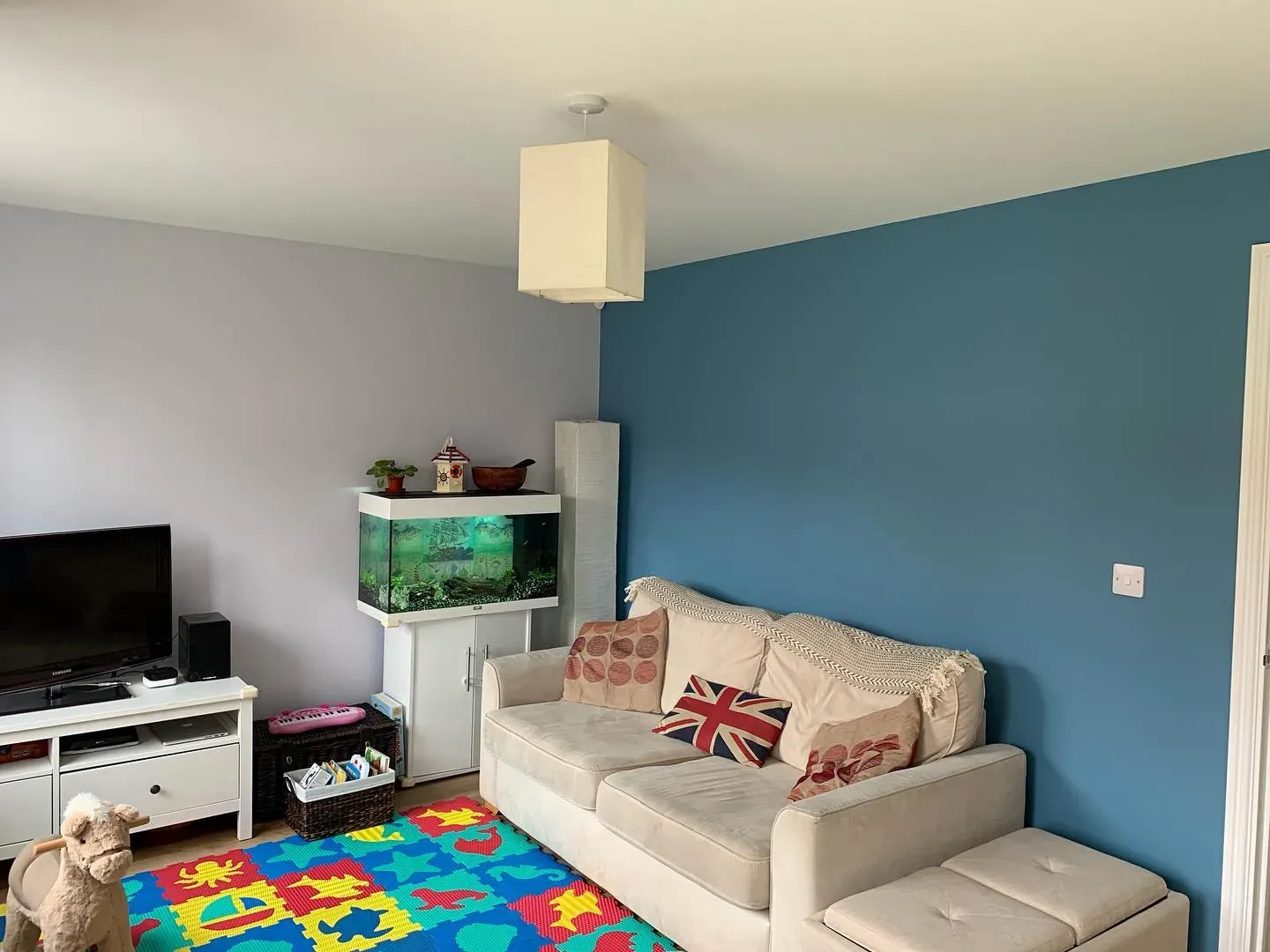 Dulux 70BG 28/169 living room accent wall