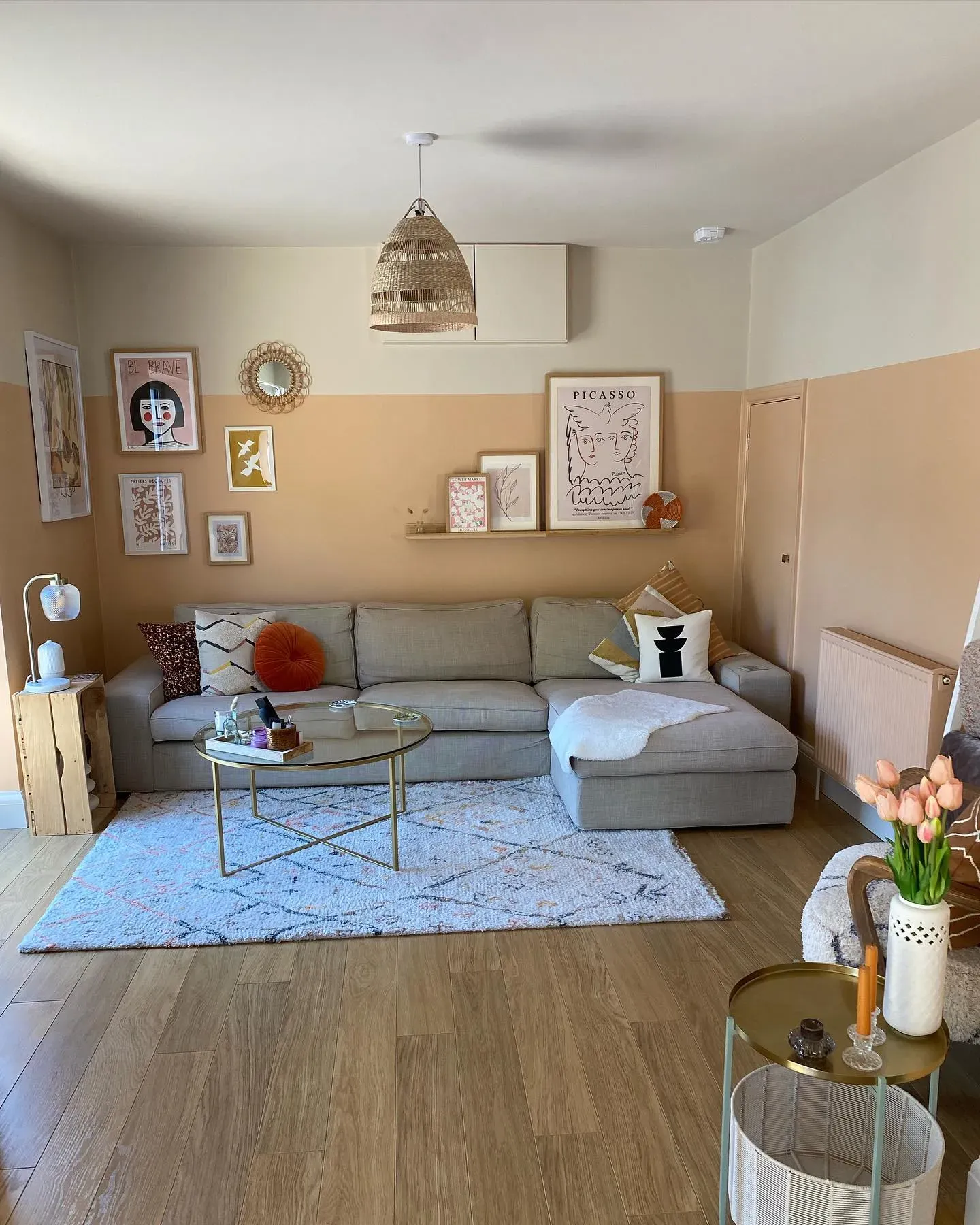 Sunbaked Terracotta boho living room interior