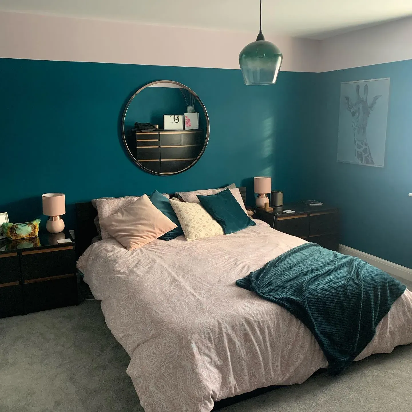 Dulux Teal Ripple bedroom color