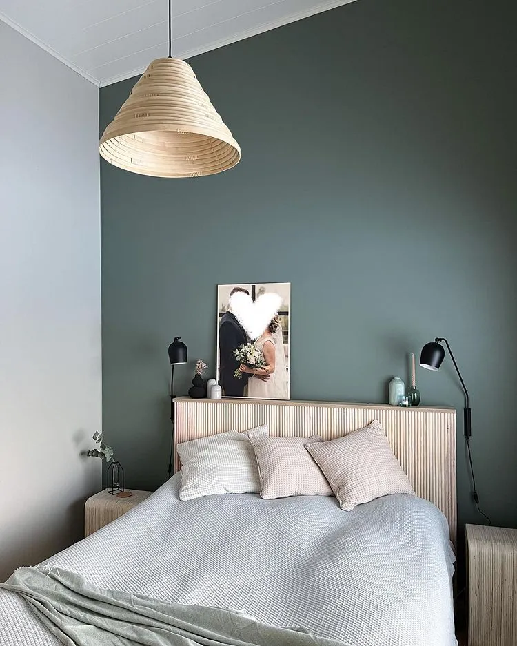Dusted green accent wall Tikkurila Nephrite N494 review