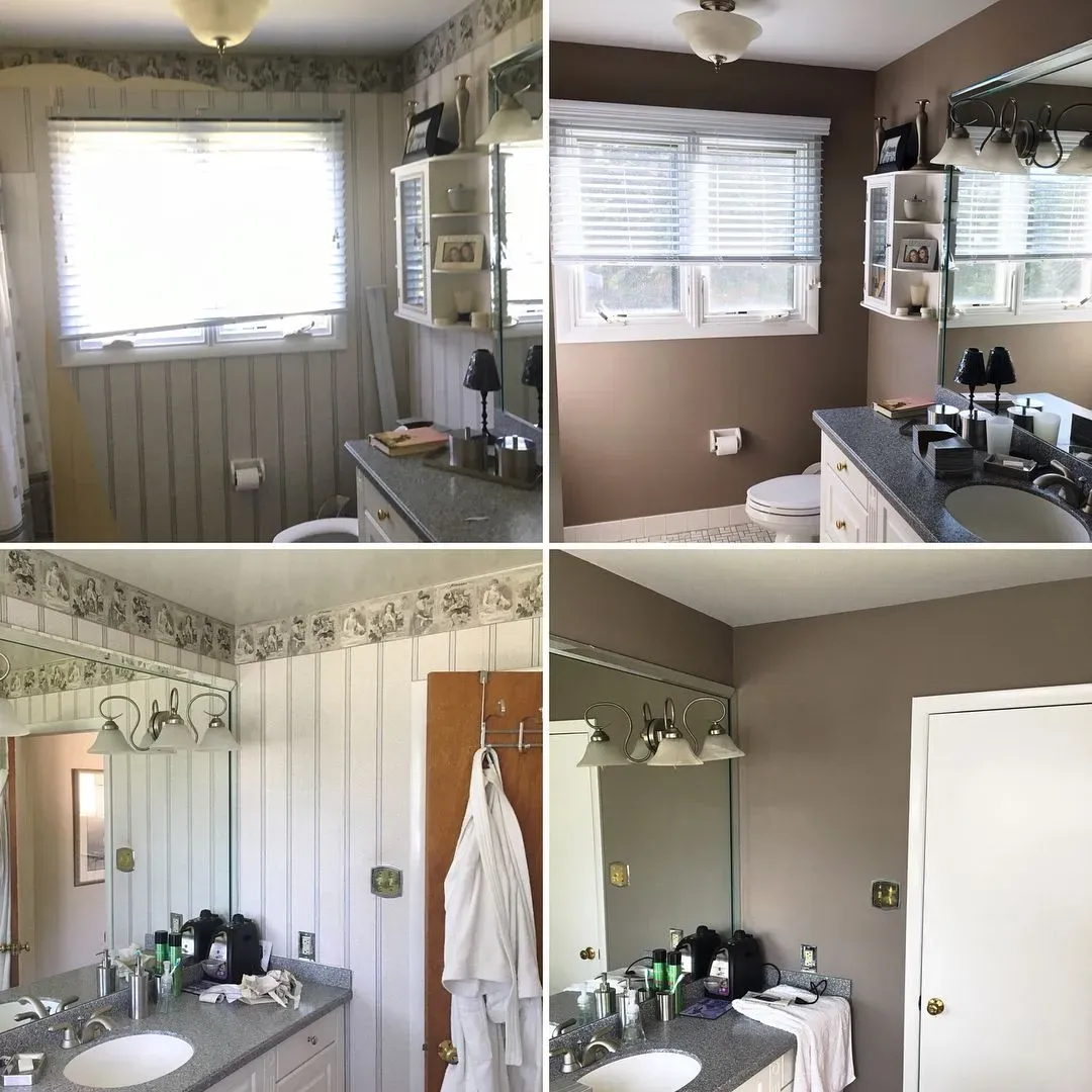 SW 6038 bathroom makeover