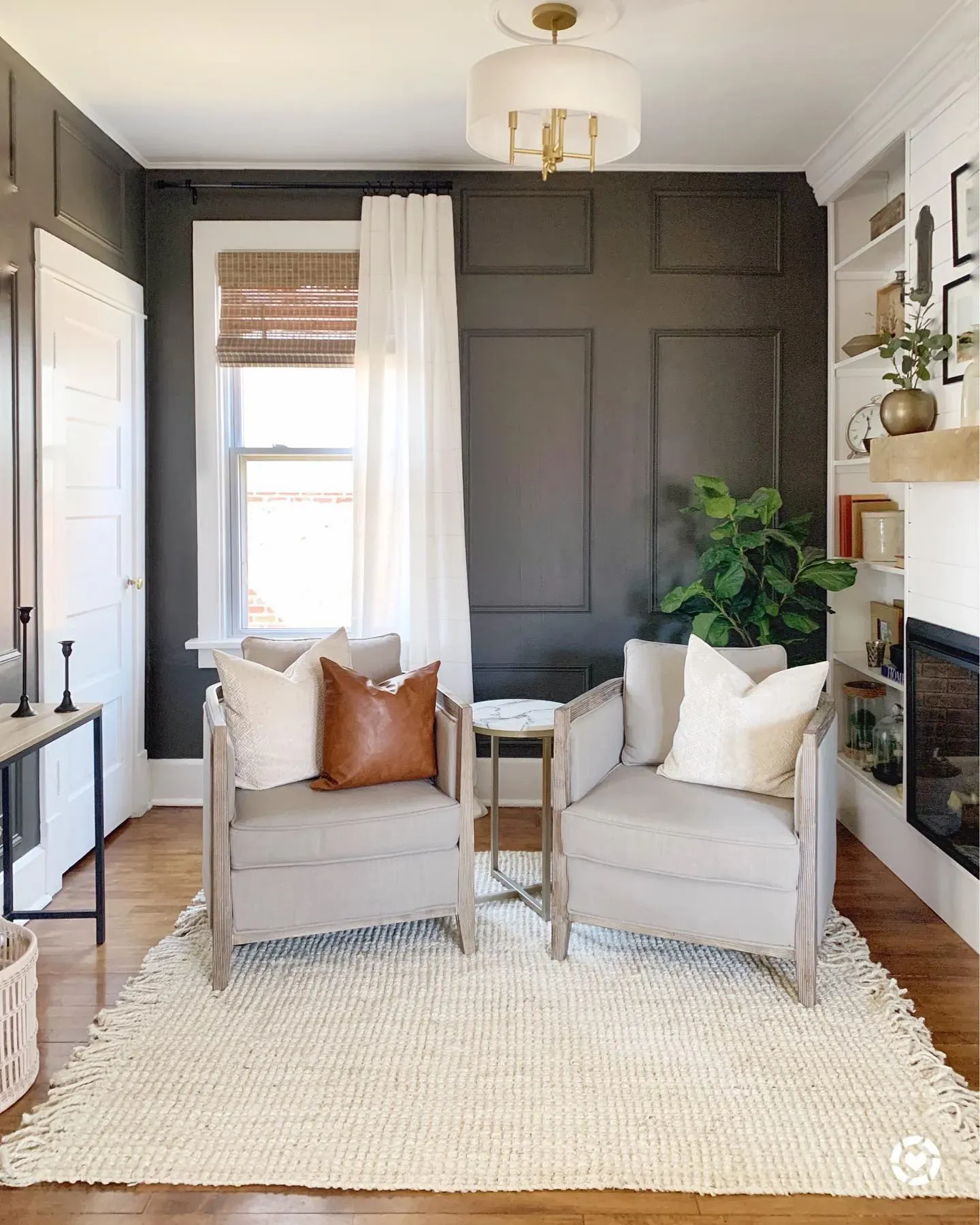 SW Urbane Bronze living room paint review