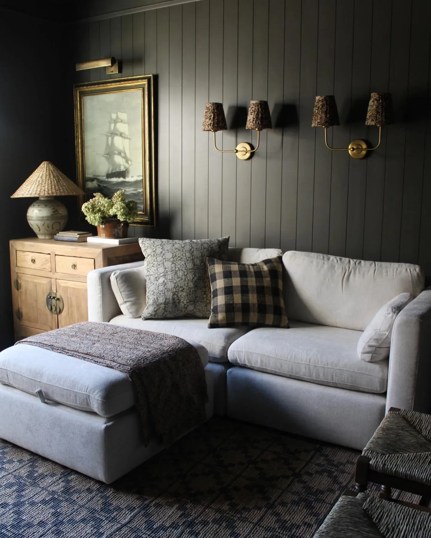 Sherwin Williams Urbane Bronze living room paint