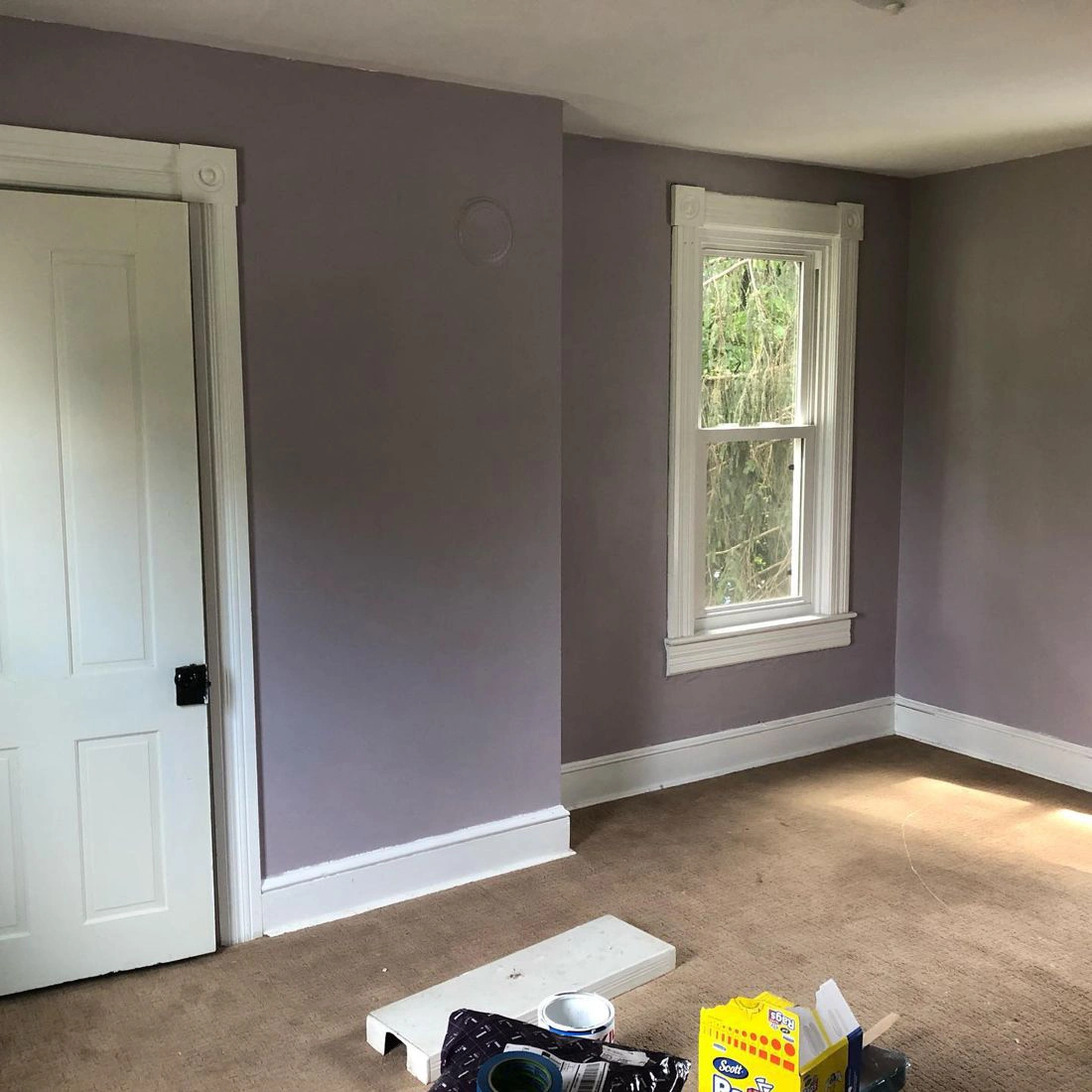 Sherwin Williams SW 6268 Veiled Violet paint color review