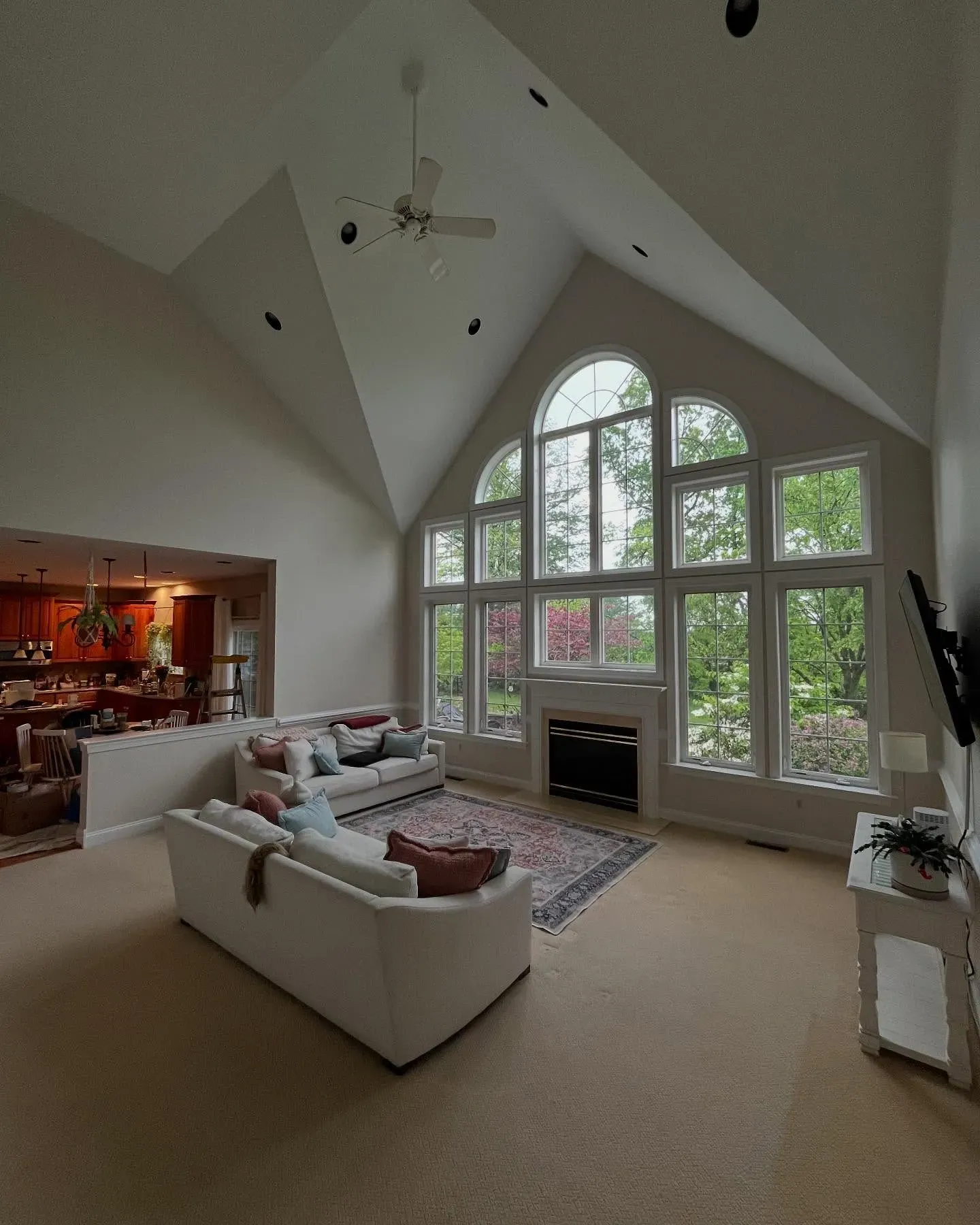 White Sesame living room paint