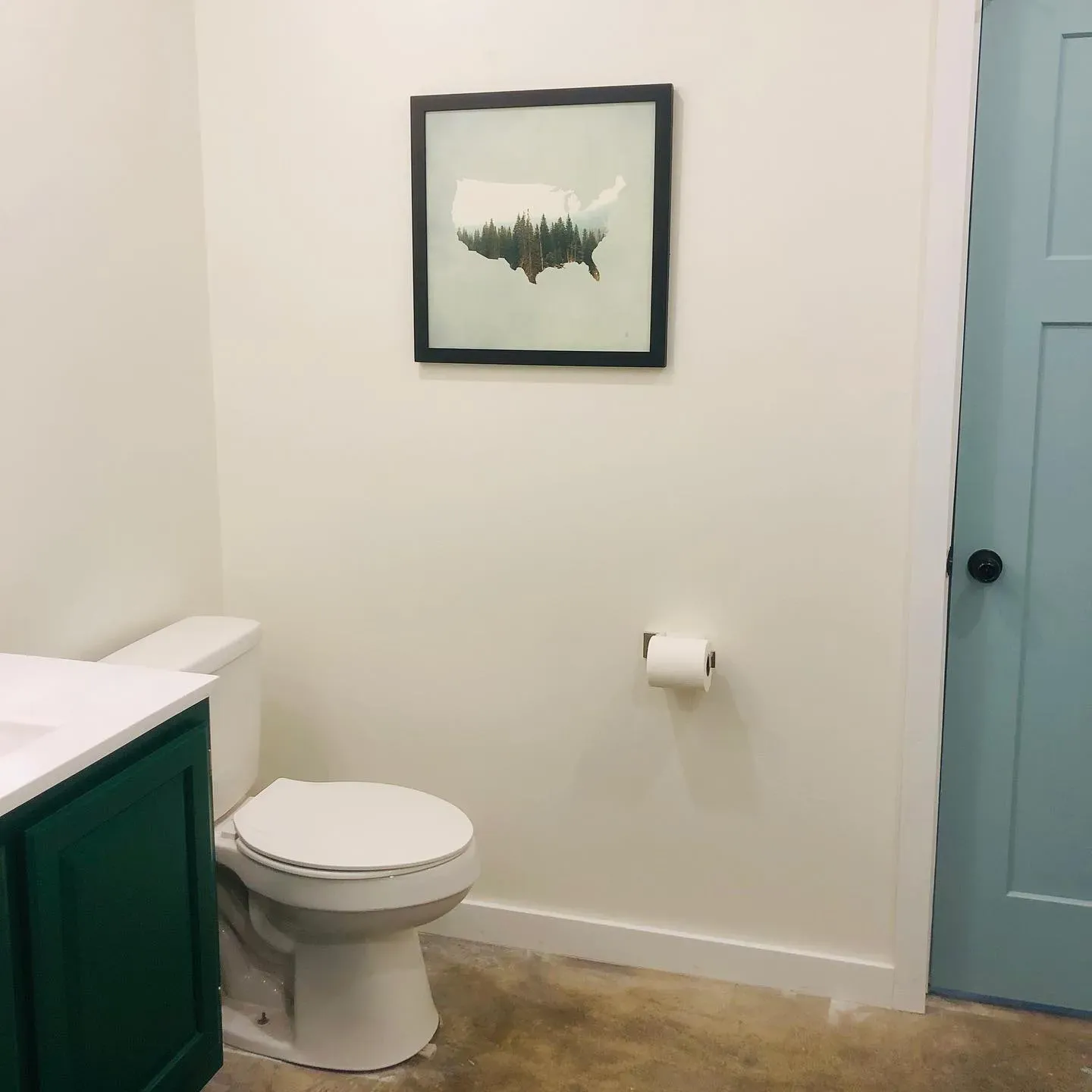 SW 7103 bathroom paint