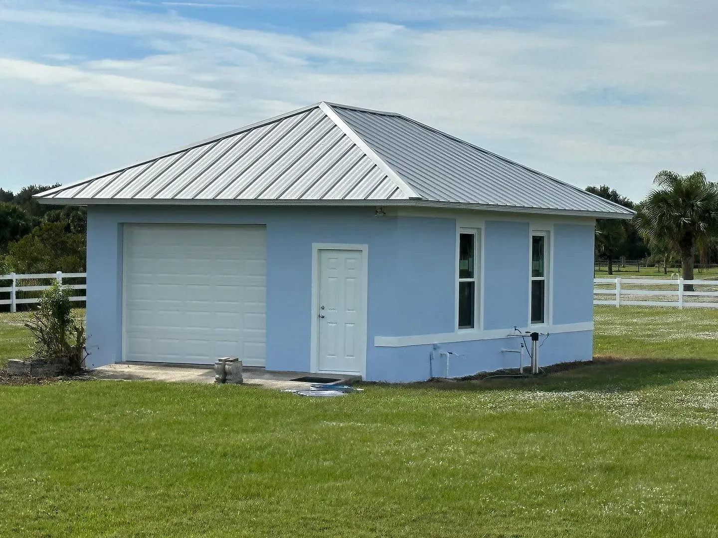 Sherwin Williams Wondrous Blue house exterior paint