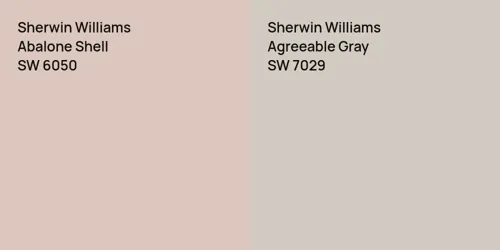 SW 6050 Abalone Shell vs SW 7029 Agreeable Gray