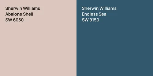 SW 6050 Abalone Shell vs SW 9150 Endless Sea