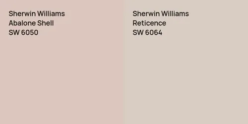 SW 6050 Abalone Shell vs SW 6064 Reticence