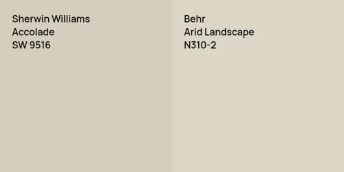 SW 9516 Accolade vs N310-2 Arid Landscape