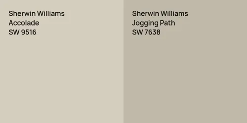 SW 9516 Accolade vs SW 7638 Jogging Path