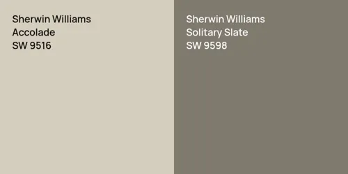 SW 9516 Accolade vs SW 9598 Solitary Slate