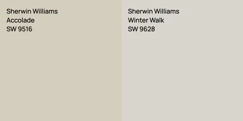 SW 9516 Accolade vs SW 9628 Winter Walk