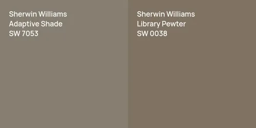 SW 7053 Adaptive Shade vs SW 0038 Library Pewter