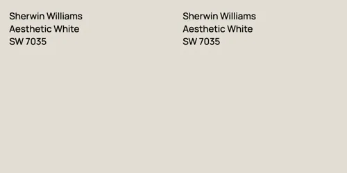 SW 7035 Aesthetic White vs SW 7035 Aesthetic White