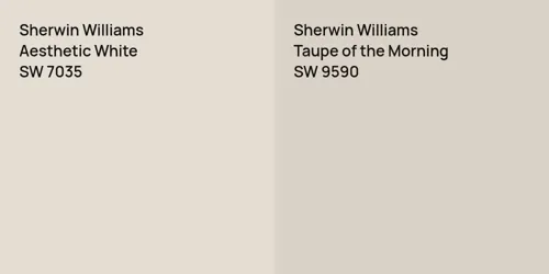 Sherwin Williams Aesthetic White Vs. Sherwin Williams Taupe Of The 